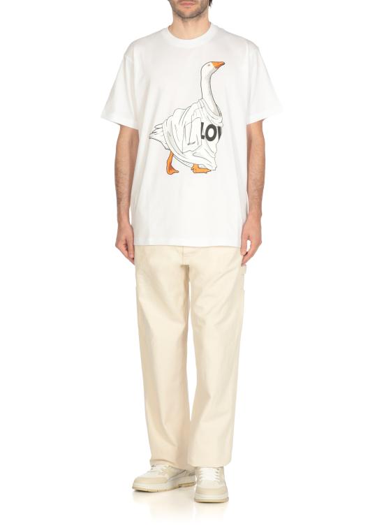 25FW 모스키노 반팔 티셔츠 0711 52411001 White - MOSCHINO