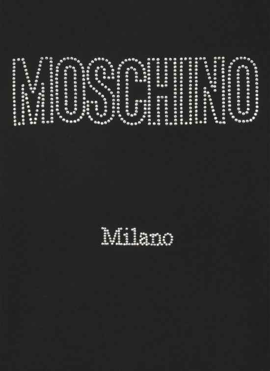 25FW 모스키노 반팔 티셔츠 0726 52411555 Black - MOSCHINO