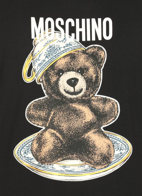 25FW 모스키노 반팔 티셔츠 0716 52411555 Black - MOSCHINO