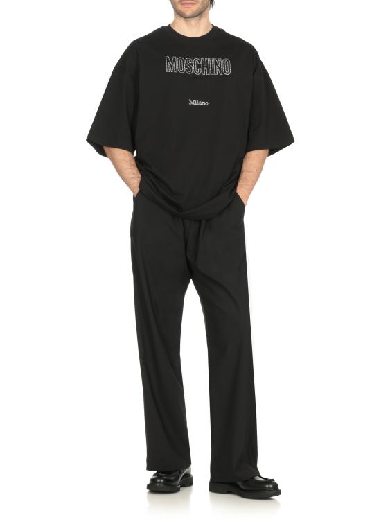 25FW 모스키노 반팔 티셔츠 0710 52411555 Black - MOSCHINO