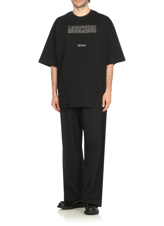 25FW 모스키노 반팔 티셔츠 0710 52411555 Black - MOSCHINO