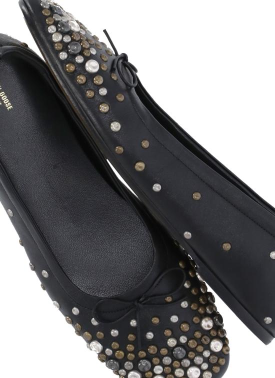 25FW 골든구스 플랫 슈즈 GWF00867 F007612 90100 AMY Black - GOLDEN GOOSE