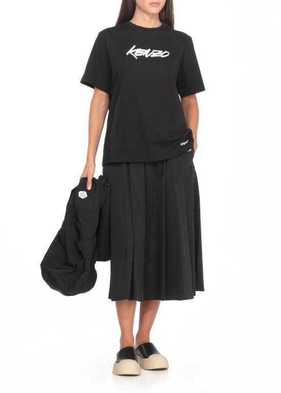 25FW 겐조 반팔 티셔츠 FF62TS554 4SG99J Black - KENZO