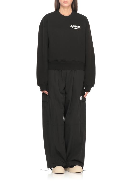 25FW 겐조 긴팔 티셔츠 FF62SW450 4MB99J Black - KENZO