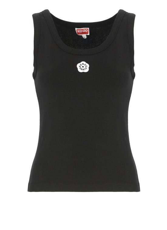 25FW 겐조 민소매 티셔츠 FF52TO738 4SJ99J Black