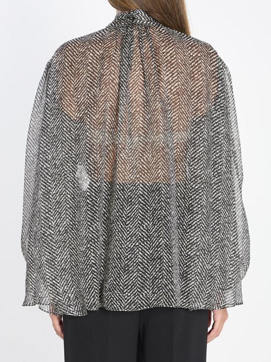 25FW 돌체앤가바나 블라우스 32733173 F5R62T IS1ZN HH5QS Black - DOLCE & GABBANA