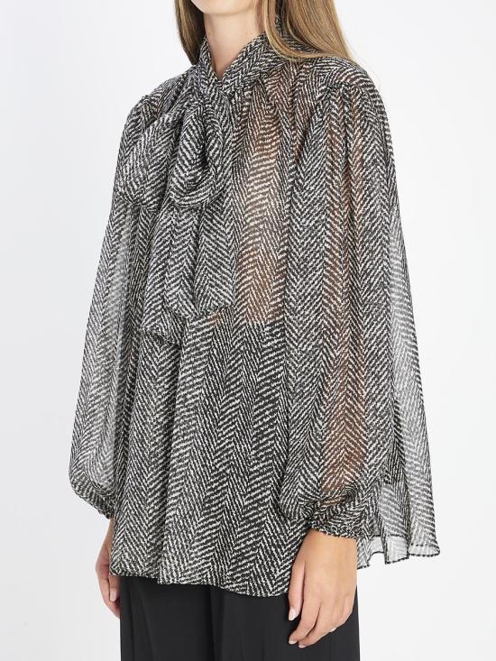 25FW 돌체앤가바나 블라우스 32733173 F5R62T IS1ZN HH5QS Black - DOLCE & GABBANA