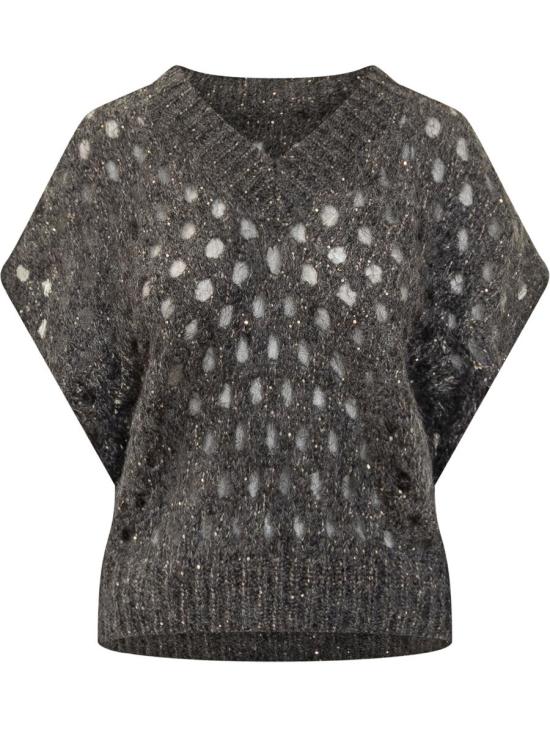 25FW 브루넬로 쿠치넬리 스웨터 MNA326502 CGD77 GREY