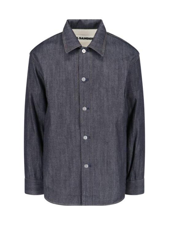 25SS 질샌더 긴팔 셔츠 J23DL0101 J45041405 BLUE