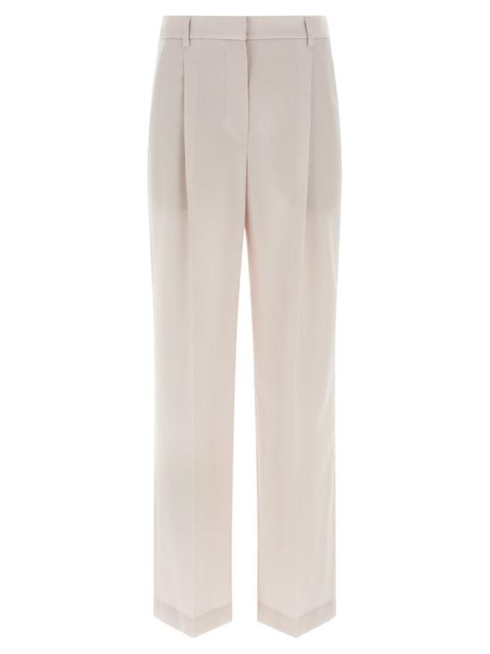 25FW 브루넬로 쿠치넬리 스트레이트 팬츠 MP513P9019C4239 WHITE