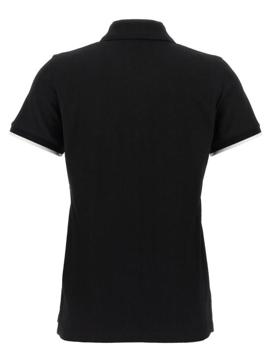  몽클레어 로고 패치 코튼 피케 폴로 셔츠  K20938A0000484720999 Black - MONCLER