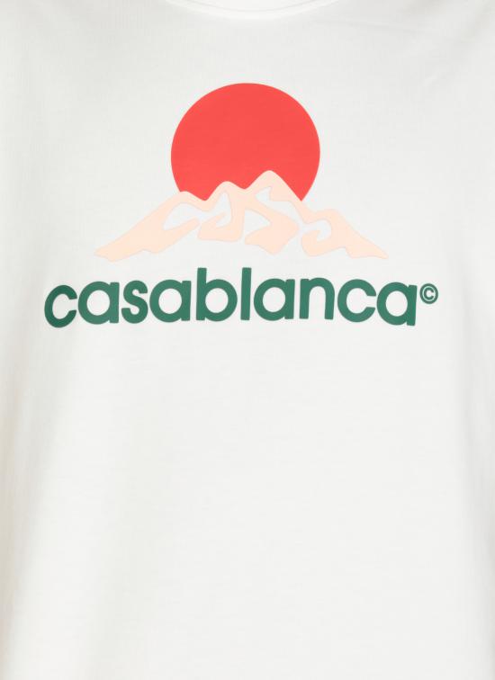 25FW 카사블랑카 반팔 티셔츠 MPF25JTS00103 WHITE White - CASABLANCA