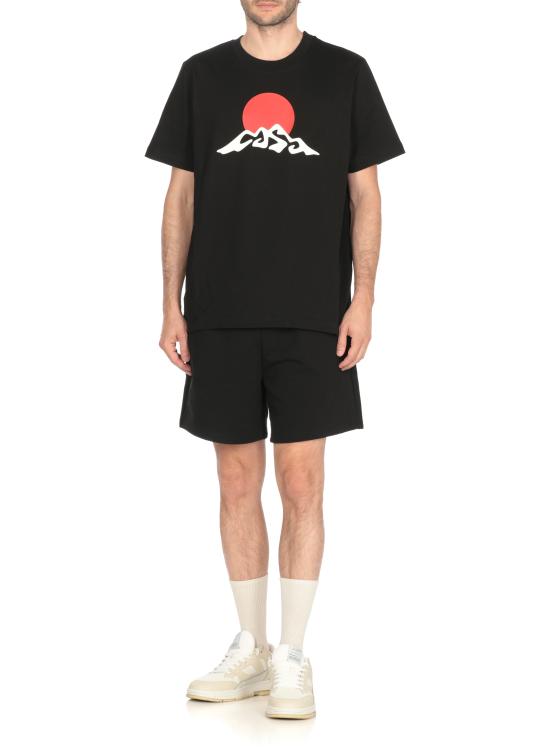 25FW 카사블랑카 반팔 티셔츠 MPF25JTS00102 BLACK Black - CASABLANCA