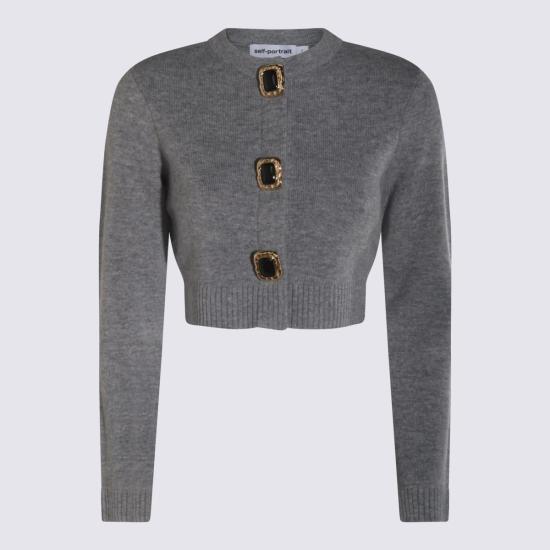 25FW 셀프 포트레이트 울 가디건  AW25018CAGRGREY