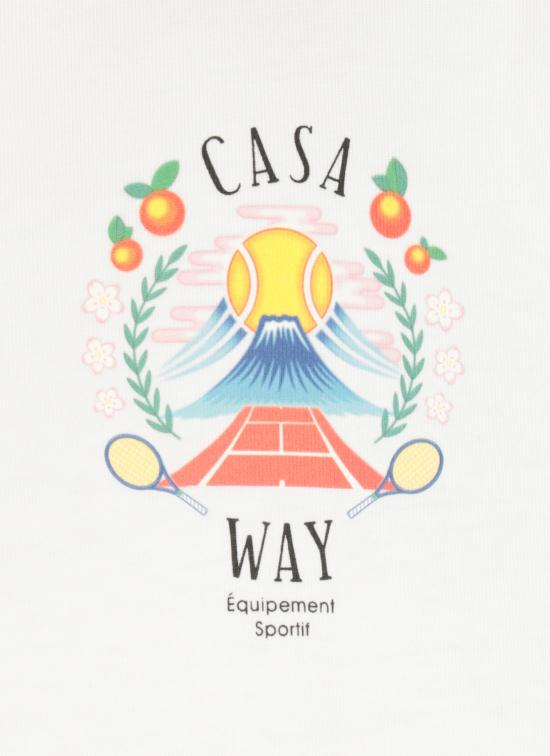 25FW 카사블랑카 반팔 티셔츠 MPF25JTS00108 WHITE White - CASABLANCA