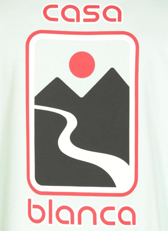 25FW 카사블랑카 반팔 티셔츠 MPF25JTS04403 MINT Green - CASABLANCA