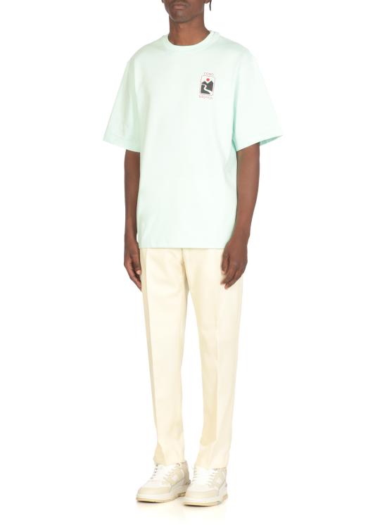 25FW 카사블랑카 반팔 티셔츠 MPF25JTS04403 MINT Green - CASABLANCA