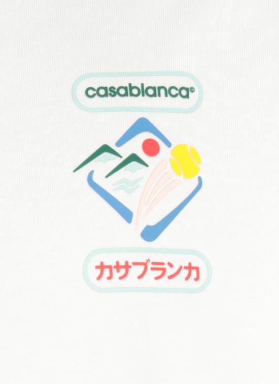 25FW 카사블랑카 반팔 티셔츠 MPF25JTS04404 WHITE White - CASABLANCA