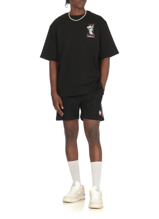 25FW 카사블랑카 반팔 티셔츠 MPF25JTS04406 BLACK Black - CASABLANCA