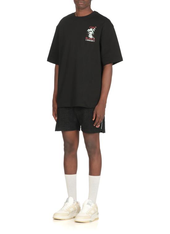 25FW 카사블랑카 반팔 티셔츠 MPF25JTS04406 BLACK Black - CASABLANCA