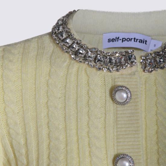 25FW 셀프 포트레이트 가디건 AW25121CAYYELLOW - SELF PORTRAIT