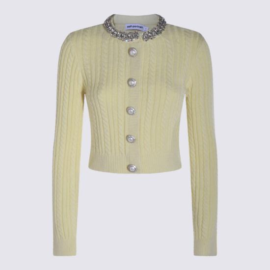 25FW 셀프 포트레이트 가디건 AW25121CAYYELLOW