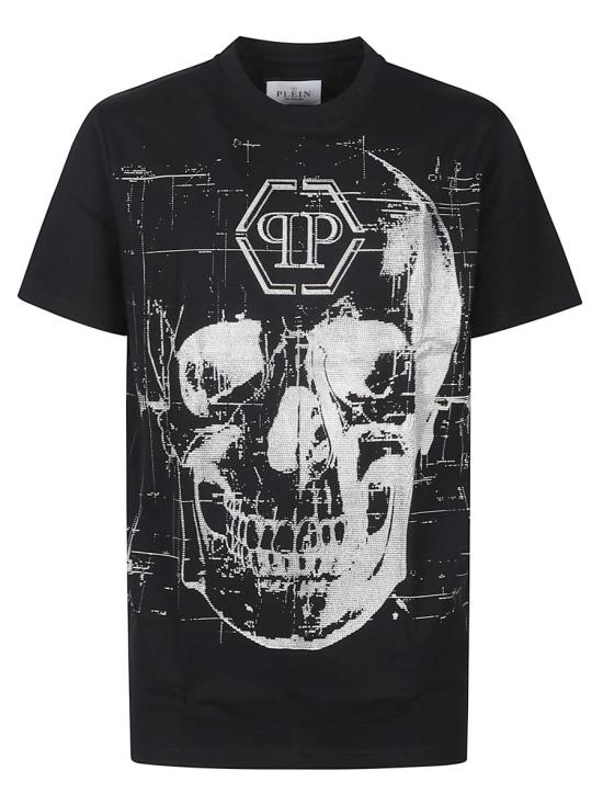 25FW 필립 플레인 반팔 티셔츠 FAEC MTK 8439 PJY002N Black