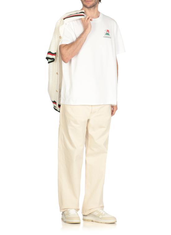 25FW 카사블랑카 반팔 티셔츠 MPF25JTS00104 WHITE White - CASABLANCA