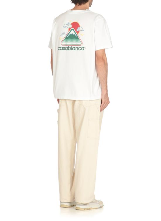 25FW 카사블랑카 반팔 티셔츠 MPF25JTS00104 WHITE White - CASABLANCA