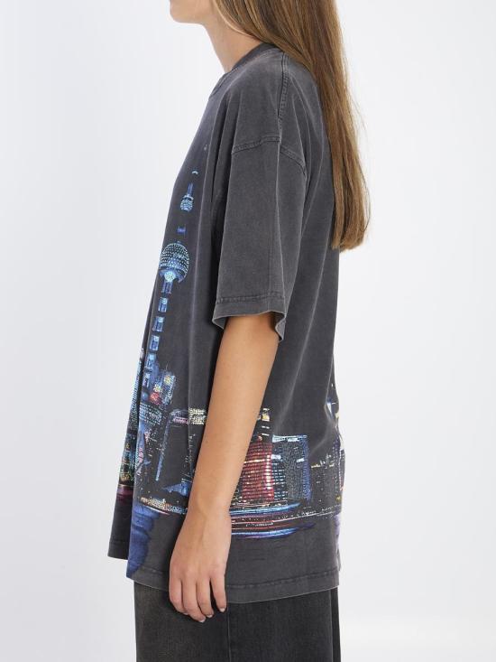 25FW 알렉산더 왕 반팔 티셔츠 2081656 UCC3251844 011 Black - ALEXANDER WANG