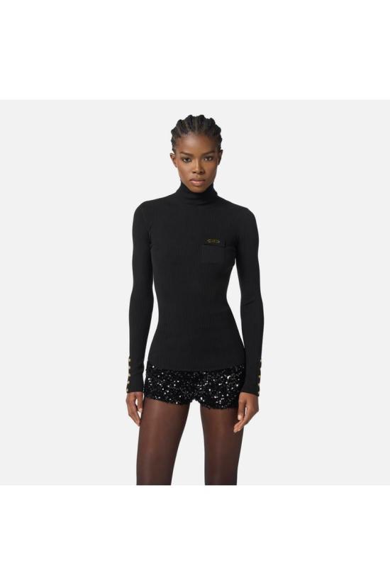 25FW 엘리자베타프랜치 터틀넥 MK11B56E2110 Black - ELISABETTA FRANCHI