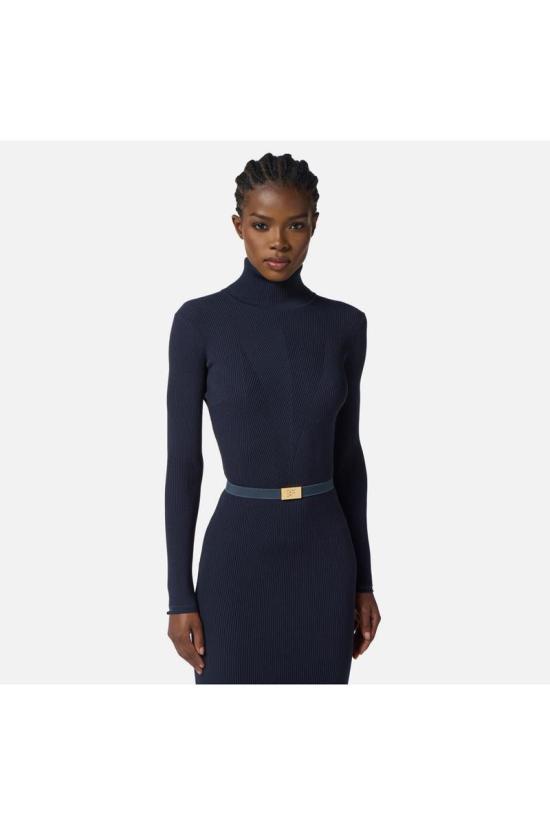 25FW 엘리자베타프랜치 미디 원피스 AM07B56E2EA8 BLUE - ELISABETTA FRANCHI