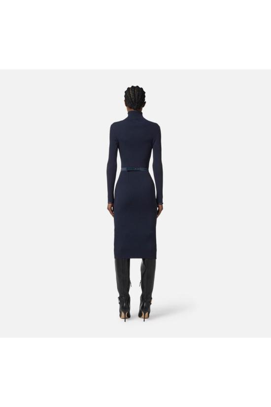 25FW 엘리자베타프랜치 미디 원피스 AM07B56E2EA8 BLUE - ELISABETTA FRANCHI