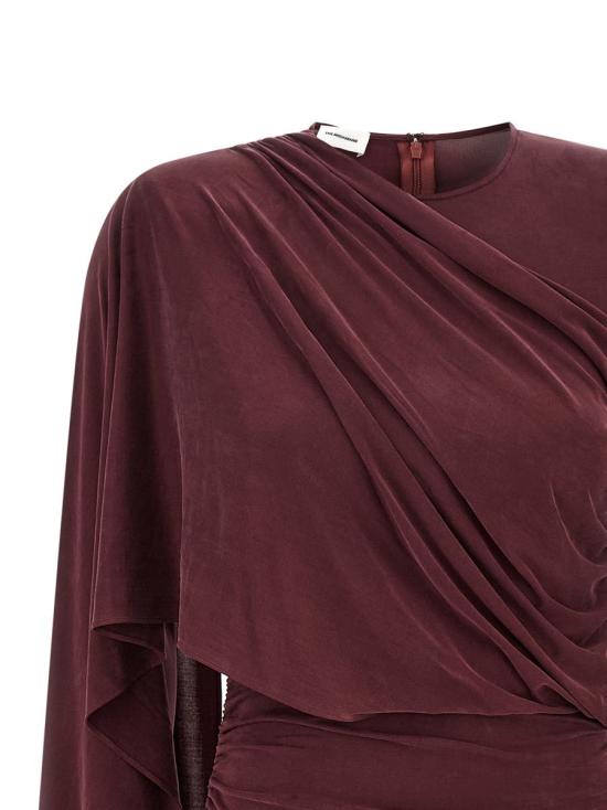 25FW 안다마네 숏 원피스 T180119BTJV045ROUGENOIR Red - ANDAMANE