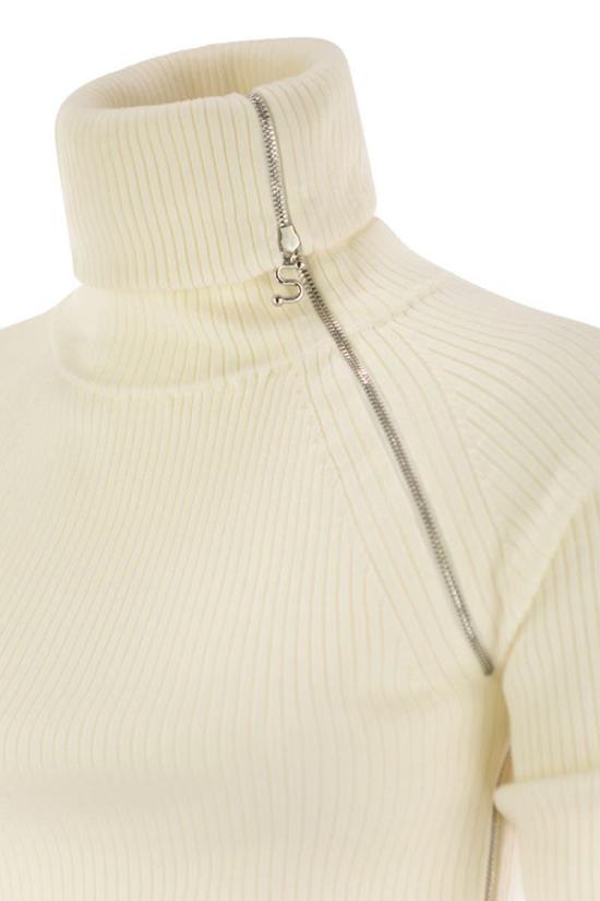 25FW 스포트막스 터틀넥 2522366022600 001 WHITE - SPORTMAX