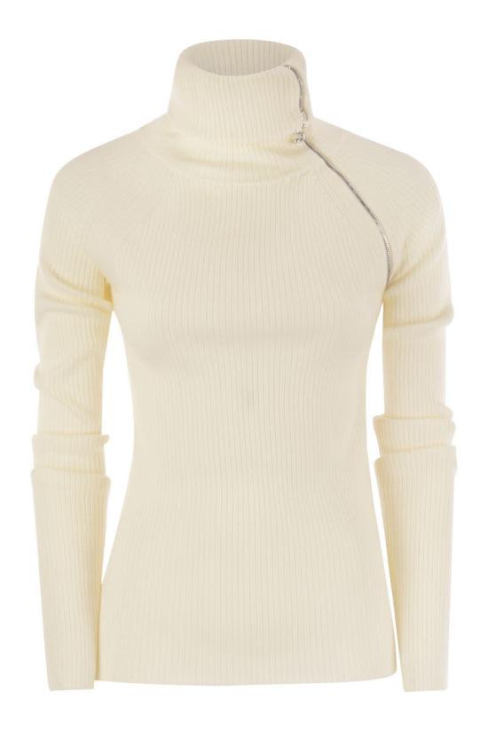 25FW 스포트막스 터틀넥 2522366022600 001 WHITE