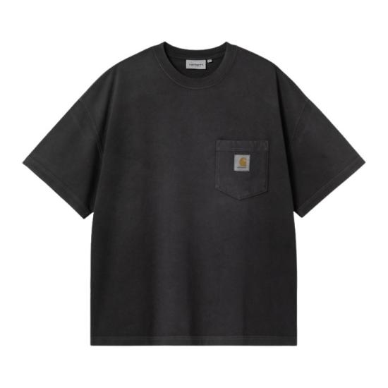 25FW 칼하트 반팔 티셔츠 I035140 895F BLACK