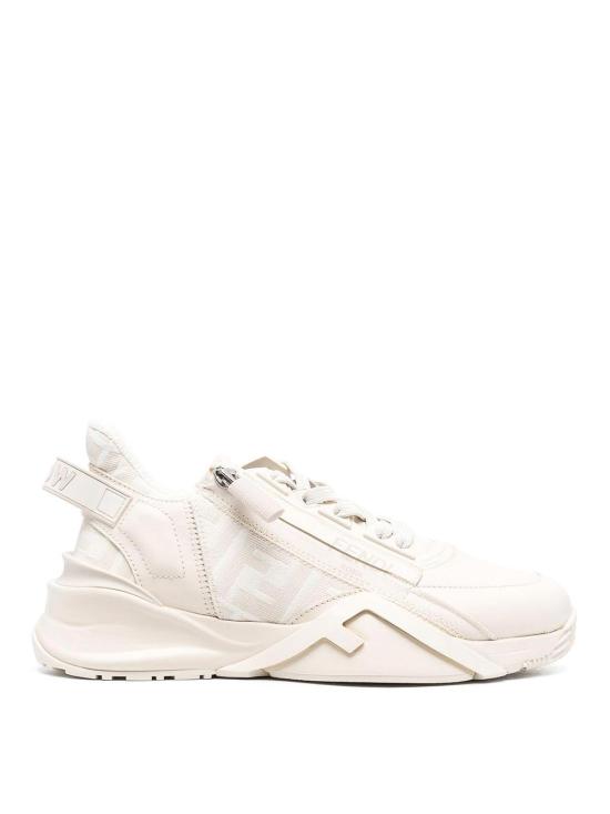 25SS 펜디 플로우 레더 로우탑 스니커즈 8E8035AJZHF1HGQ White