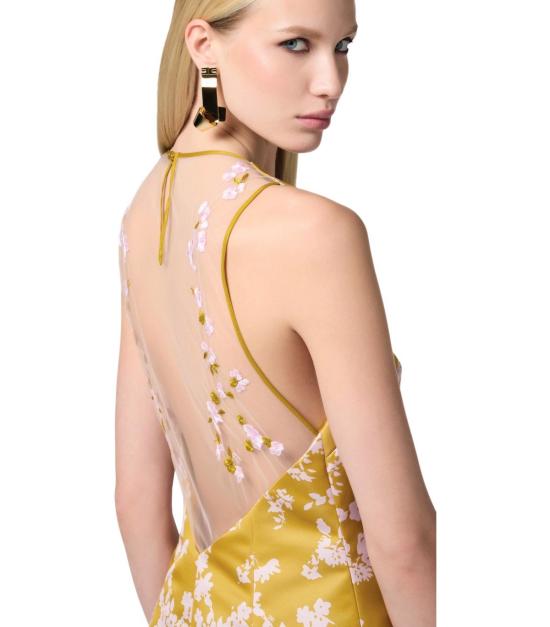 25SS 엘리자베타프랜치 숏 원피스 AB75951E2 DJ4 38 Yellow - ELISABETTA FRANCHI