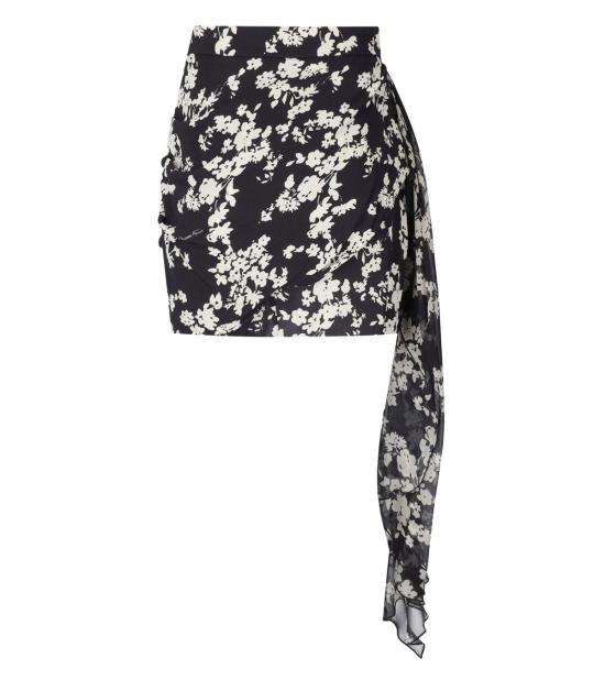 25SS 엘리자베타프랜치 숏 스커트 GOS9551E2 685 38 Black - ELISABETTA FRANCHI