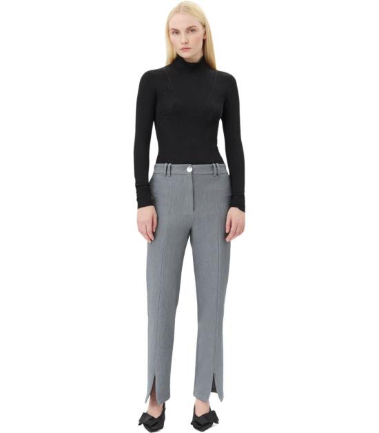 25SS 가니 스트레이트 팬츠 W0110 252 36 Grey - GANNI