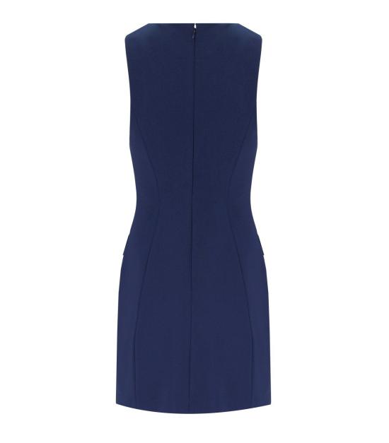 25SS 엘리자베타프랜치 숏 원피스 AB77351E2 DC8 38 Blue - ELISABETTA FRANCHI