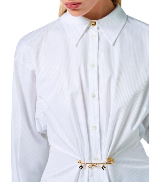 25SS 엘리자베타프랜치 셔츠 CA04851E2 100 40 White - ELISABETTA FRANCHI