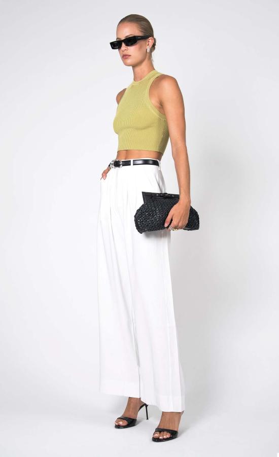  논살란트 레이블 민소매 티셔츠 넌캐럴런트 라벨 미아 탱크 소프트 그린 - NONCHALANT LABEL