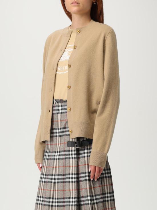 25FW 버버리 나이트 스탬프 코튼 티셔츠 8110926 Apricot - BURBERRY