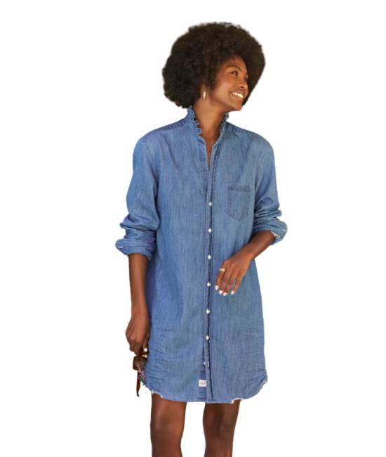  프랭크 앤 에일린 롱 원피스 프랭크 & 아일린 러플 메리 클래식 셔츠드레스