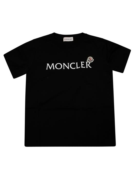 25FW [키즈] 몽클레어 티셔츠 K2954 8C00018 89AFV 999 NERO