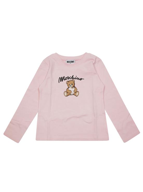 25FW [키즈] 모스키노 티셔츠 HDO010 LBA11 50209 SUGAR ROSE ROSA