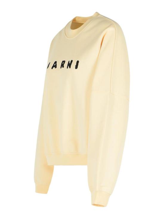 25FW 마르니 로고 크루넥 스웨트셔츠 FLJE0185P7USCX43SLW06 Cream - MARNI