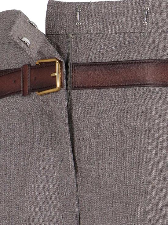 25SS 프라다 스트레이트 팬츠 P242J OOO 16NOF0572 BROWN - PRADA